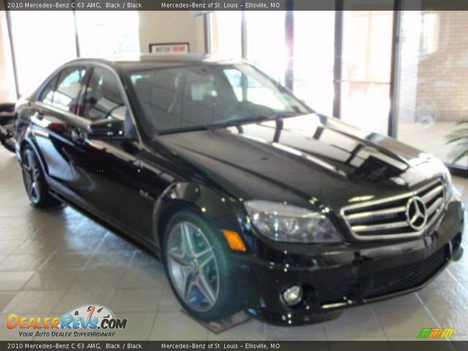 2010 Mercedes-Benz C 63 AMG Black / Black Photo #3