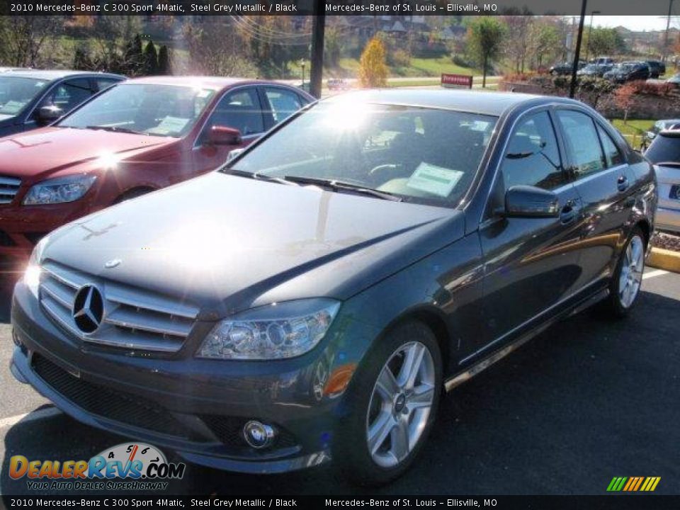 2010 Mercedes-Benz C 300 Sport 4Matic Steel Grey Metallic / Black Photo #1