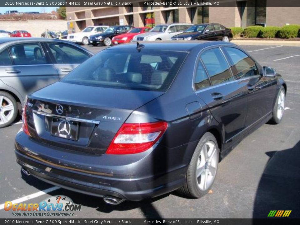 2010 Mercedes-Benz C 300 Sport 4Matic Steel Grey Metallic / Black Photo #5