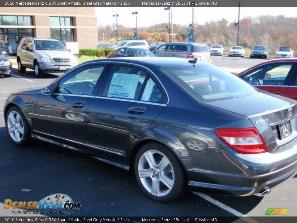2010 Mercedes-Benz C 300 Sport 4Matic Steel Grey Metallic / Black Photo #7