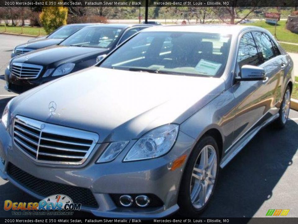 2010 Mercedes-Benz E 350 4Matic Sedan Palladium Silver Metallic / Black Photo #1