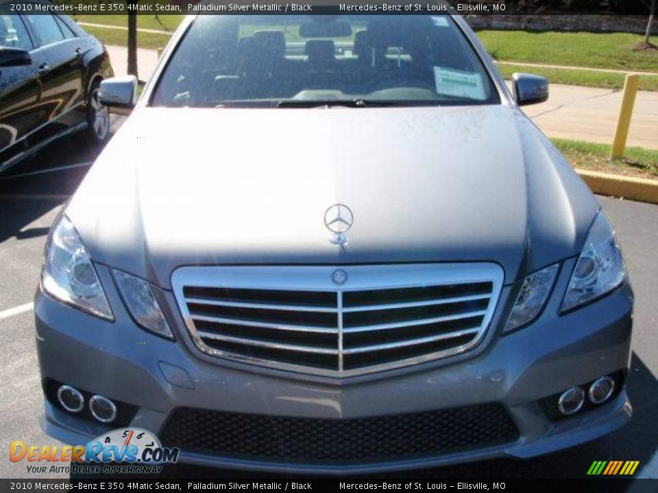 2010 Mercedes-Benz E 350 4Matic Sedan Palladium Silver Metallic / Black Photo #2
