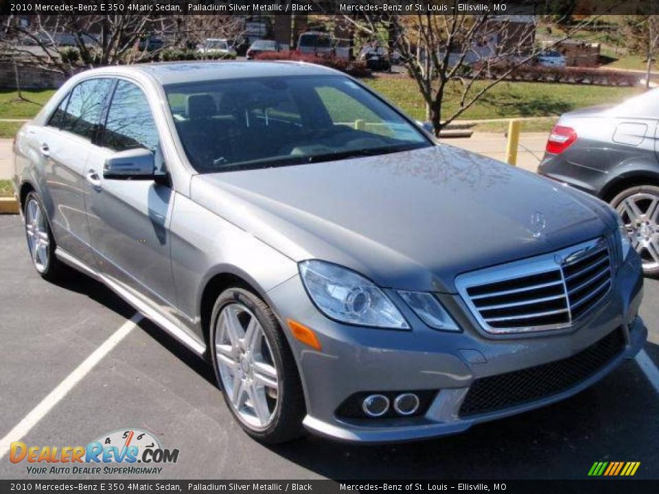 2010 Mercedes-Benz E 350 4Matic Sedan Palladium Silver Metallic / Black Photo #3
