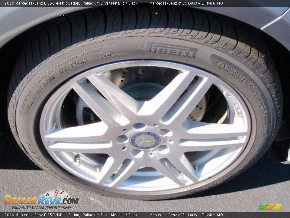 2010 Mercedes-Benz E 350 4Matic Sedan Palladium Silver Metallic / Black Photo #4
