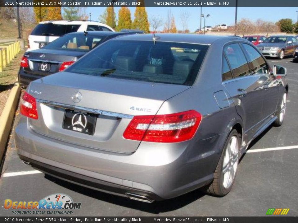 2010 Mercedes-Benz E 350 4Matic Sedan Palladium Silver Metallic / Black Photo #5