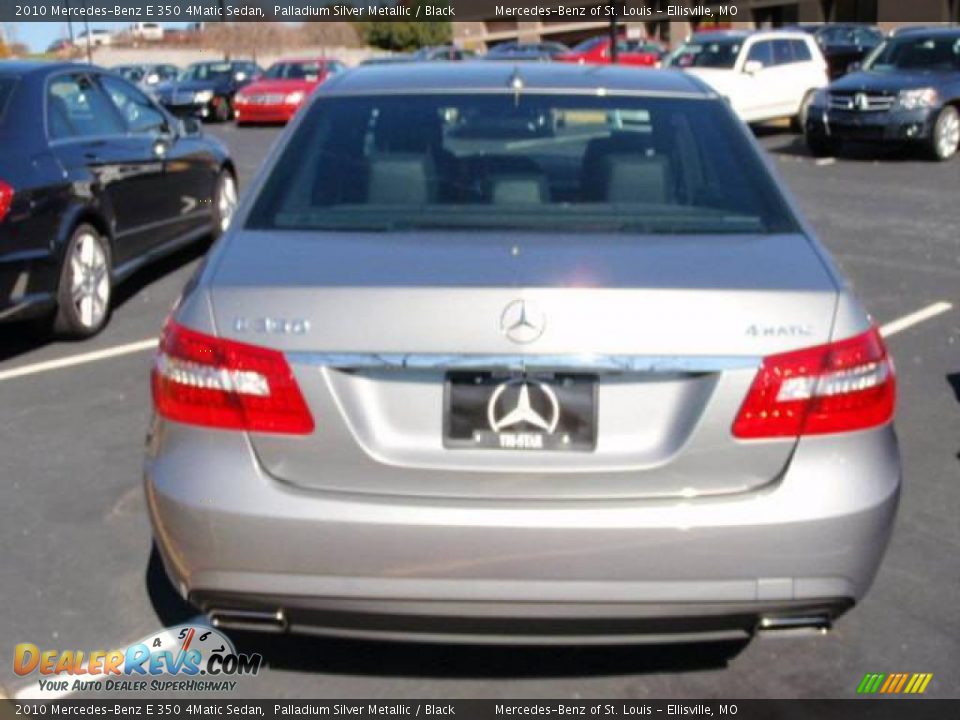 2010 Mercedes-Benz E 350 4Matic Sedan Palladium Silver Metallic / Black Photo #6