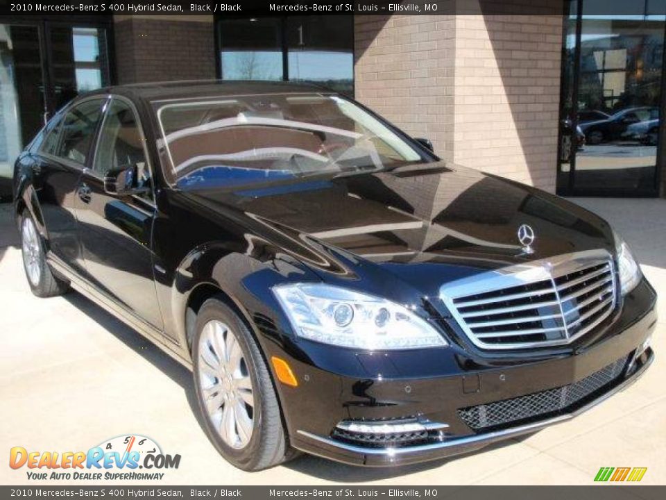 2010 Mercedes-Benz S 400 Hybrid Sedan Black / Black Photo #3