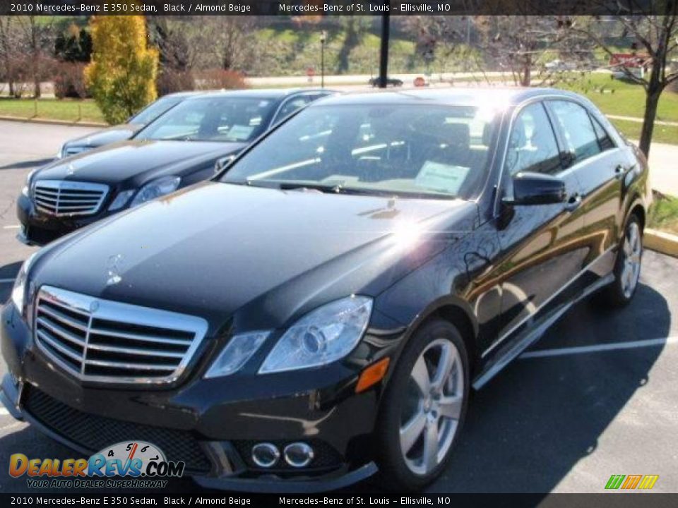 2010 Mercedes-Benz E 350 Sedan Black / Almond Beige Photo #1
