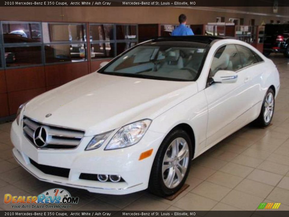 2010 Mercedes-Benz E 350 Coupe Arctic White / Ash Gray Photo #1