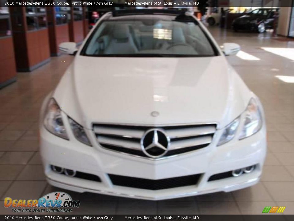 2010 Mercedes-Benz E 350 Coupe Arctic White / Ash Gray Photo #2