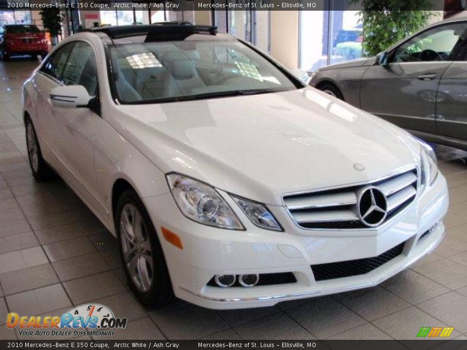 2010 Mercedes-Benz E 350 Coupe Arctic White / Ash Gray Photo #3