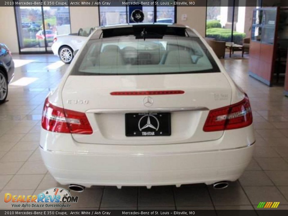 2010 Mercedes-Benz E 350 Coupe Arctic White / Ash Gray Photo #5