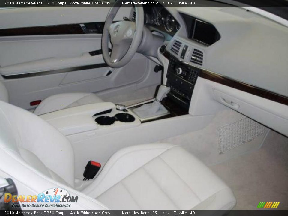 2010 Mercedes-Benz E 350 Coupe Arctic White / Ash Gray Photo #6