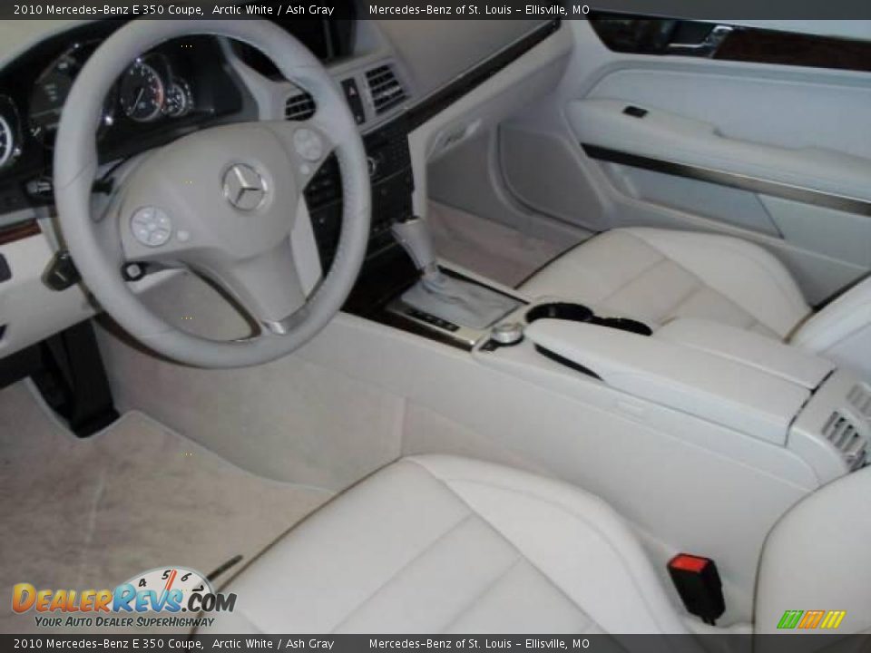 2010 Mercedes-Benz E 350 Coupe Arctic White / Ash Gray Photo #7