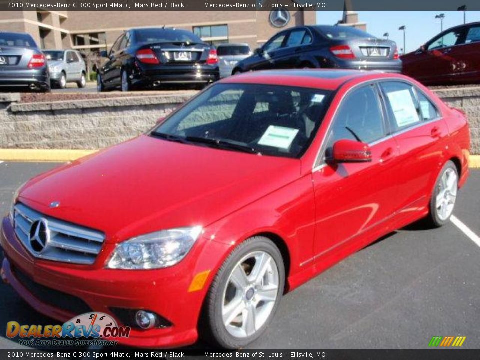 2010 Mercedes-Benz C 300 Sport 4Matic Mars Red / Black Photo #1