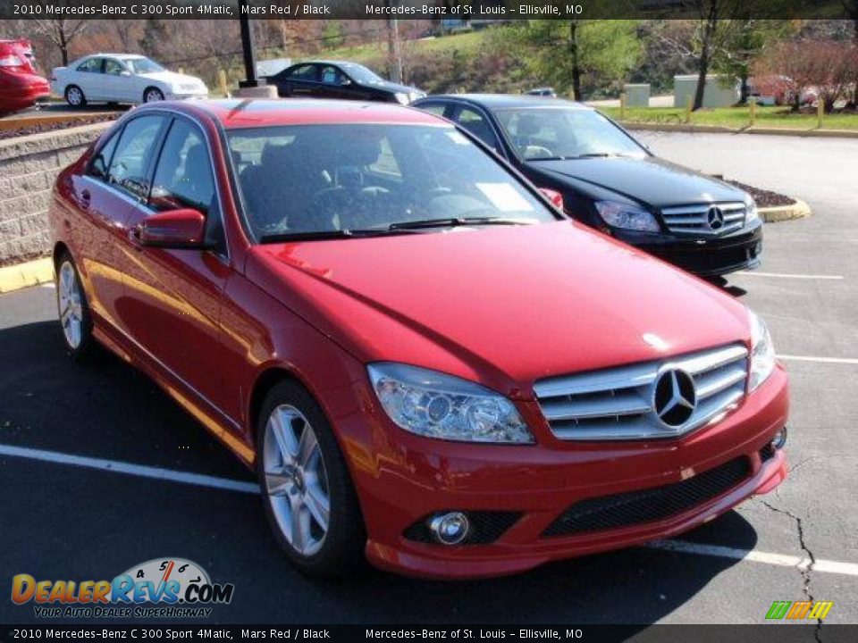 2010 Mercedes-Benz C 300 Sport 4Matic Mars Red / Black Photo #3