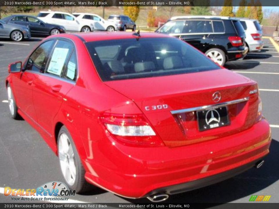 2010 Mercedes-Benz C 300 Sport 4Matic Mars Red / Black Photo #6