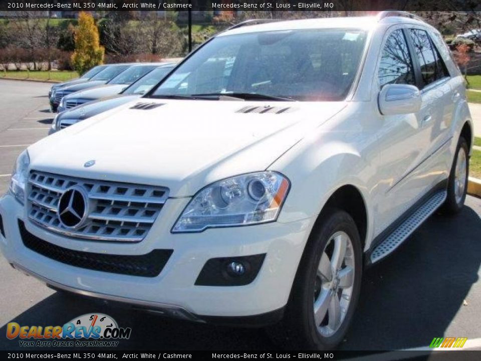2010 Mercedes-Benz ML 350 4Matic Arctic White / Cashmere Photo #1