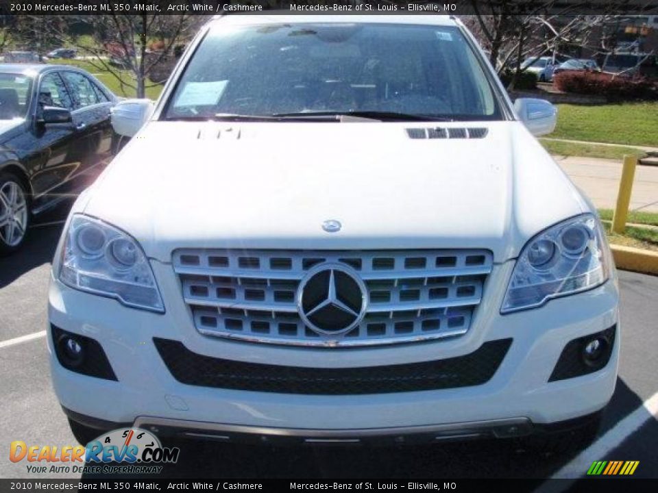 2010 Mercedes-Benz ML 350 4Matic Arctic White / Cashmere Photo #2