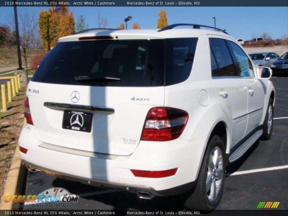 2010 Mercedes-Benz ML 350 4Matic Arctic White / Cashmere Photo #5