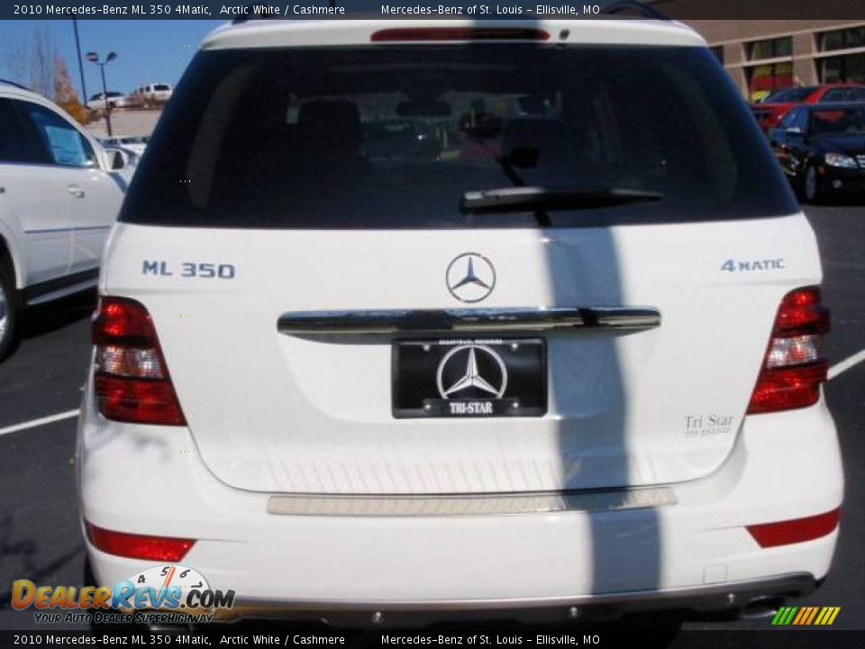 2010 Mercedes-Benz ML 350 4Matic Arctic White / Cashmere Photo #6