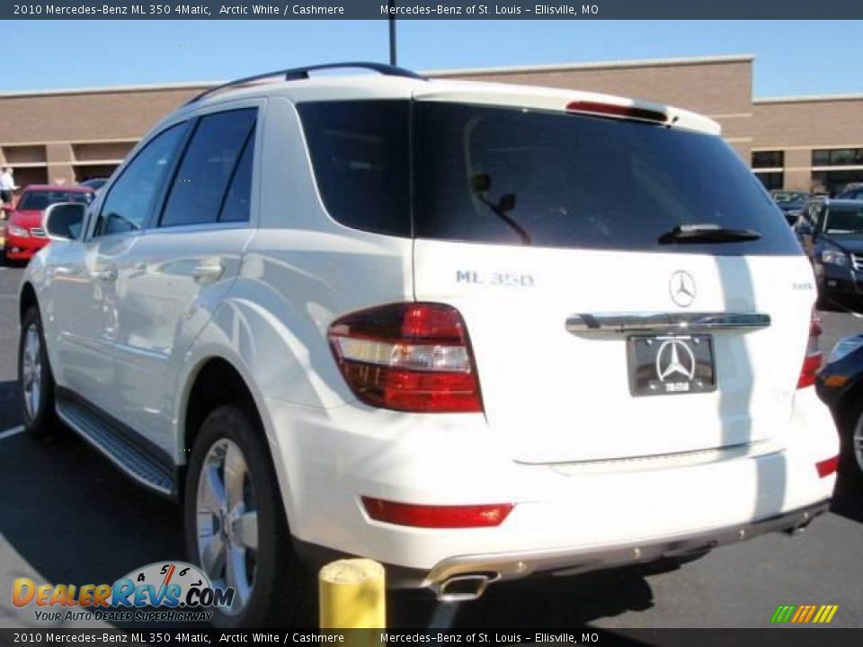2010 Mercedes-Benz ML 350 4Matic Arctic White / Cashmere Photo #7