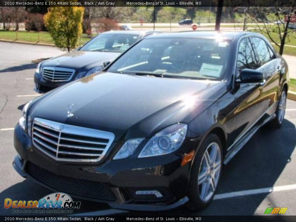 2010 Mercedes-Benz E 350 4Matic Sedan Black / Ash Gray Photo #1