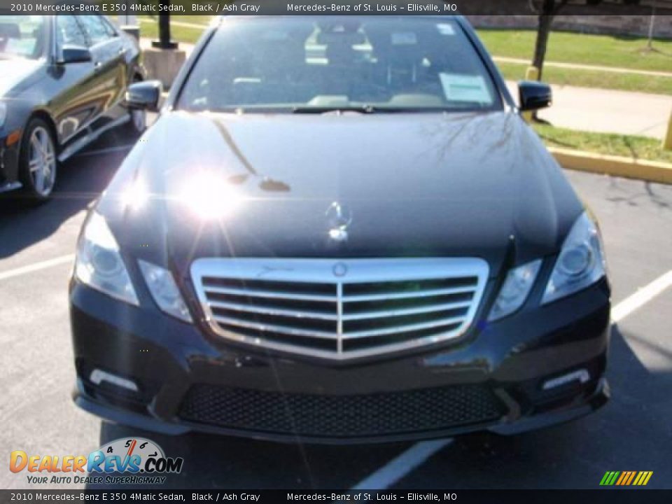 2010 Mercedes-Benz E 350 4Matic Sedan Black / Ash Gray Photo #2