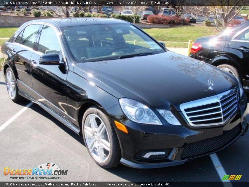2010 Mercedes-Benz E 350 4Matic Sedan Black / Ash Gray Photo #3