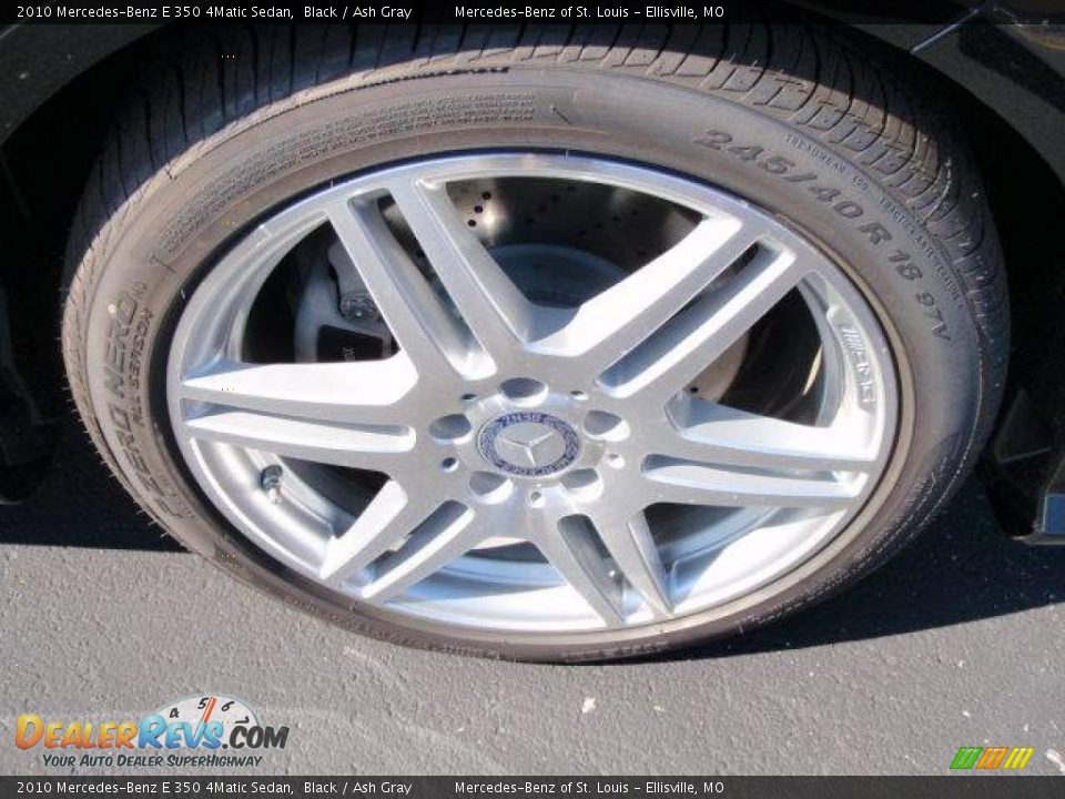 2010 Mercedes-Benz E 350 4Matic Sedan Black / Ash Gray Photo #4