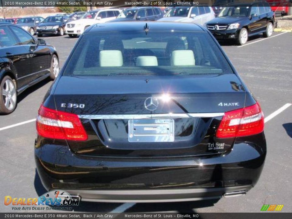 2010 Mercedes-Benz E 350 4Matic Sedan Black / Ash Gray Photo #5