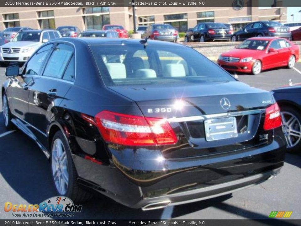 2010 Mercedes-Benz E 350 4Matic Sedan Black / Ash Gray Photo #6