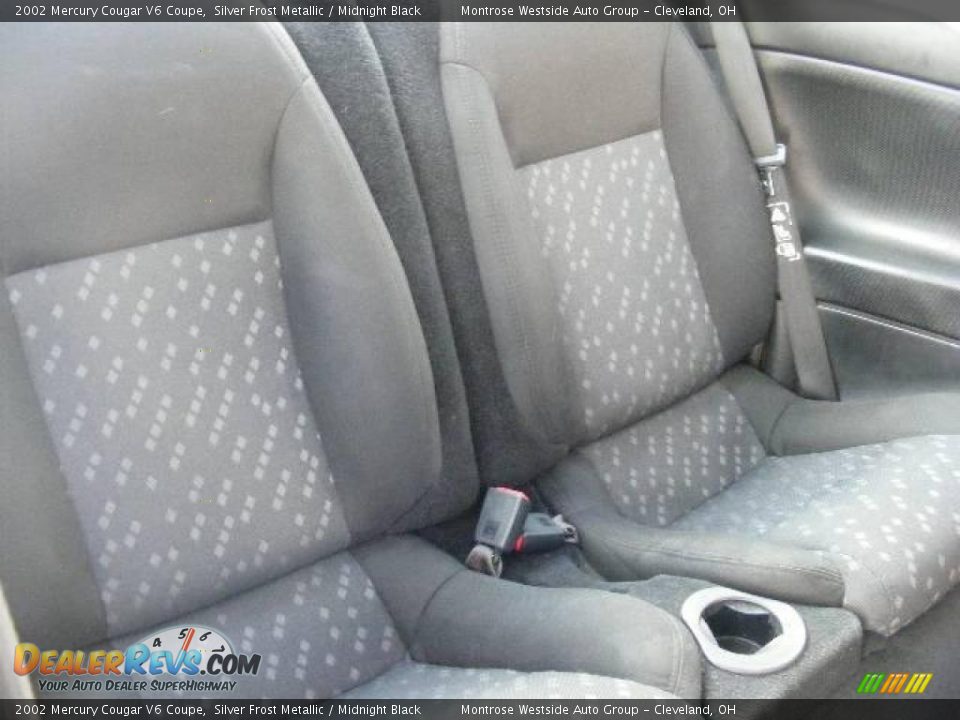 2002 Mercury Cougar V6 Coupe Silver Frost Metallic / Midnight Black Photo #12