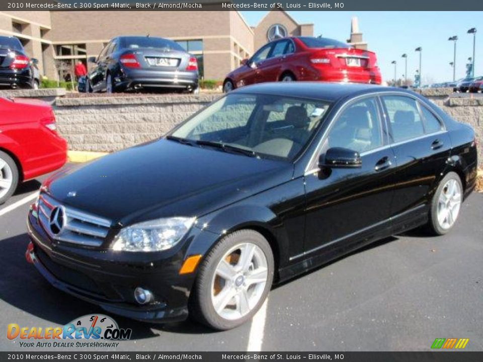 2010 Mercedes-Benz C 300 Sport 4Matic Black / Almond/Mocha Photo #1