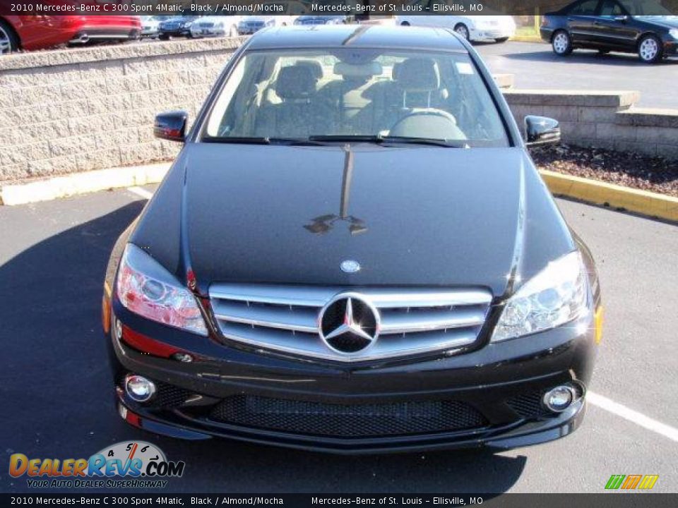 2010 Mercedes-Benz C 300 Sport 4Matic Black / Almond/Mocha Photo #2