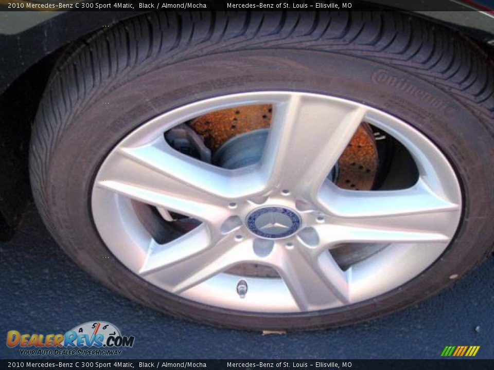 2010 Mercedes-Benz C 300 Sport 4Matic Black / Almond/Mocha Photo #4