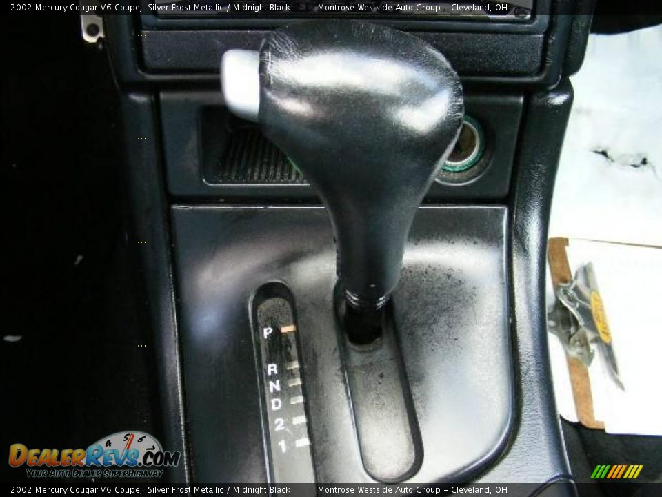 2002 Mercury Cougar V6 Coupe Silver Frost Metallic / Midnight Black Photo #22