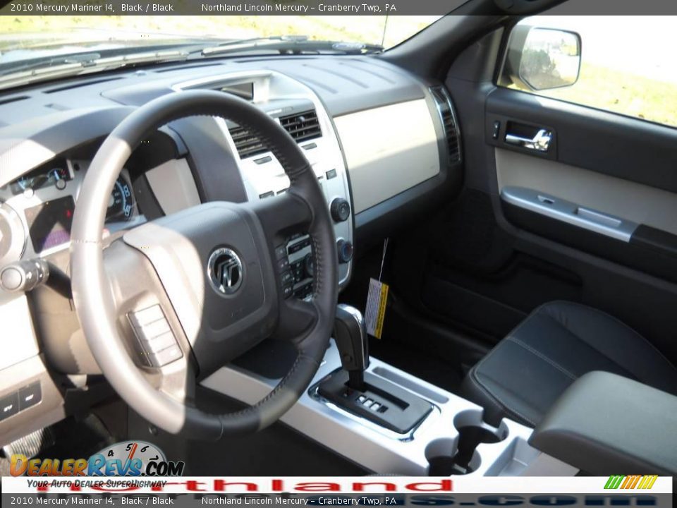 2010 Mercury Mariner I4 Black / Black Photo #7