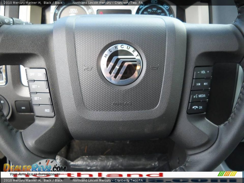 2010 Mercury Mariner I4 Black / Black Photo #19