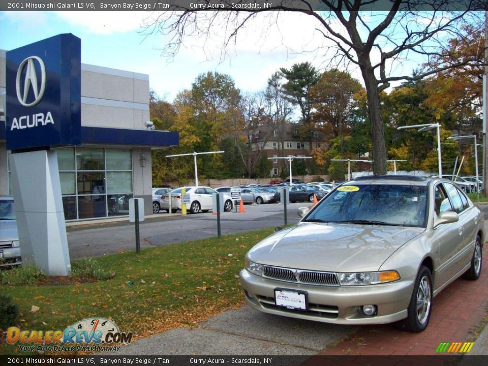 2001 Mitsubishi Galant LS V6 Banyon Bay Beige / Tan Photo #1