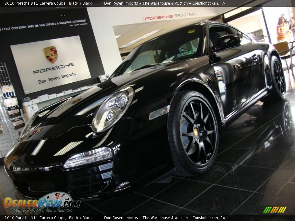 2010 Porsche 911 Carrera Coupe Black / Black Photo #2