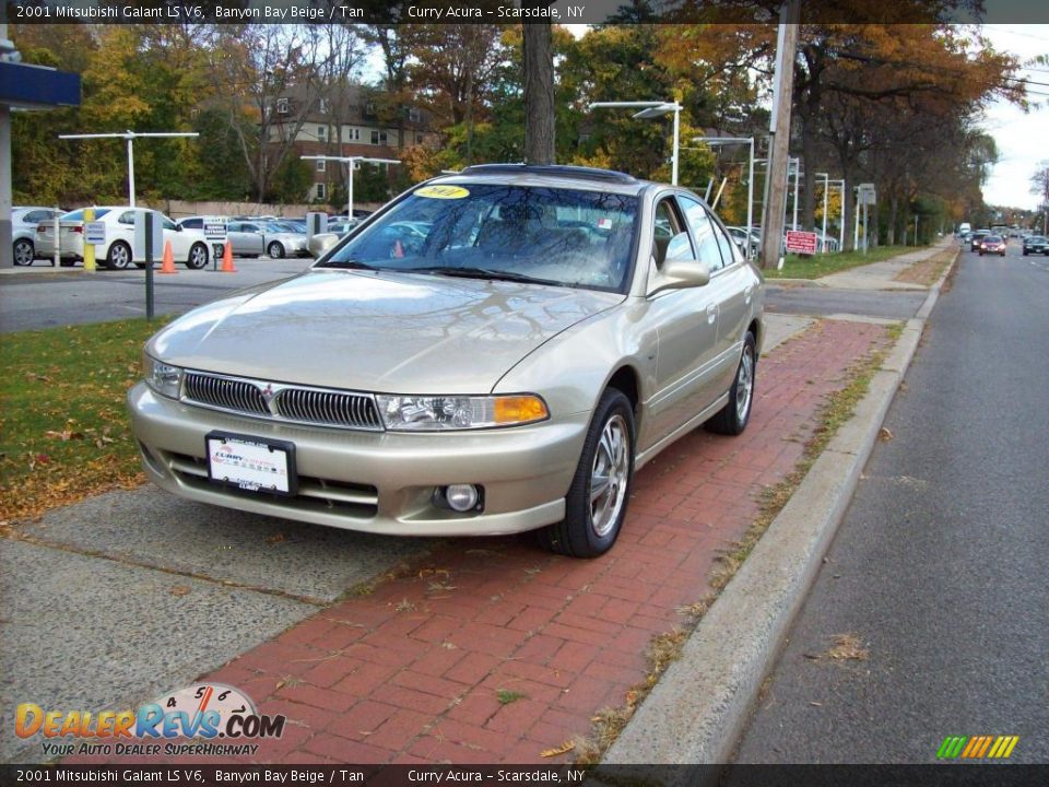 2001 Mitsubishi Galant LS V6 Banyon Bay Beige / Tan Photo #2