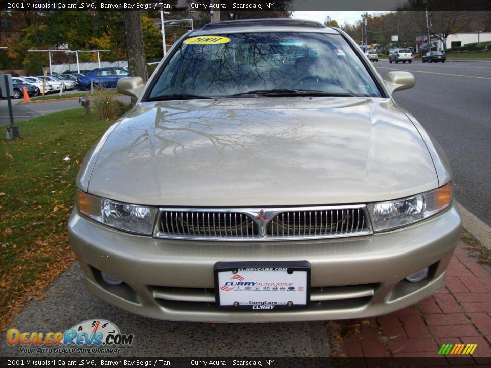 2001 Mitsubishi Galant LS V6 Banyon Bay Beige / Tan Photo #3