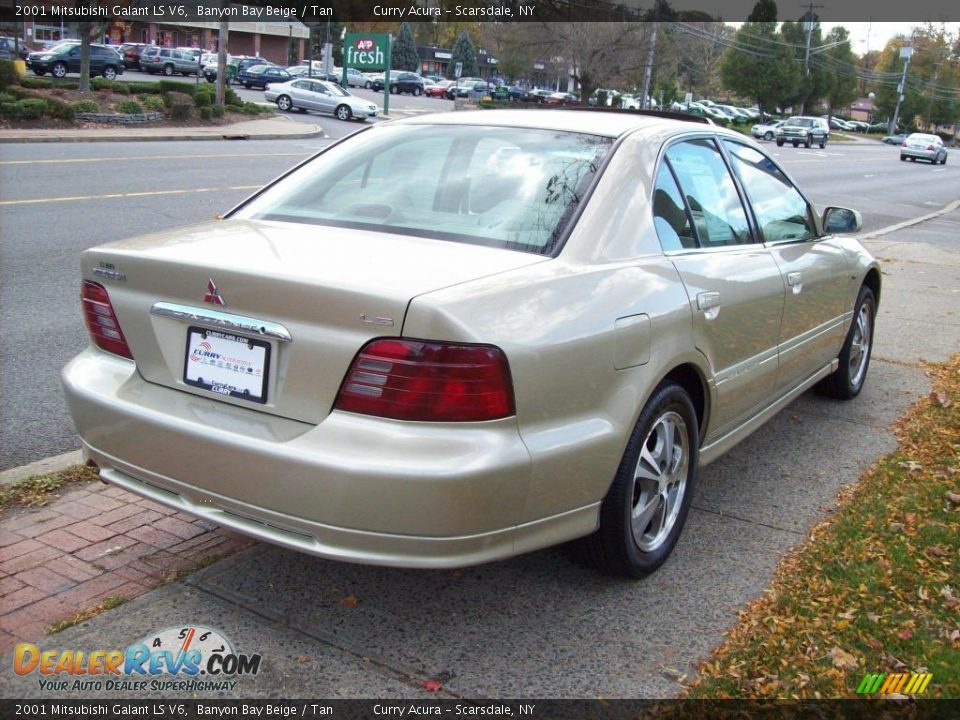 2001 Mitsubishi Galant LS V6 Banyon Bay Beige / Tan Photo #5