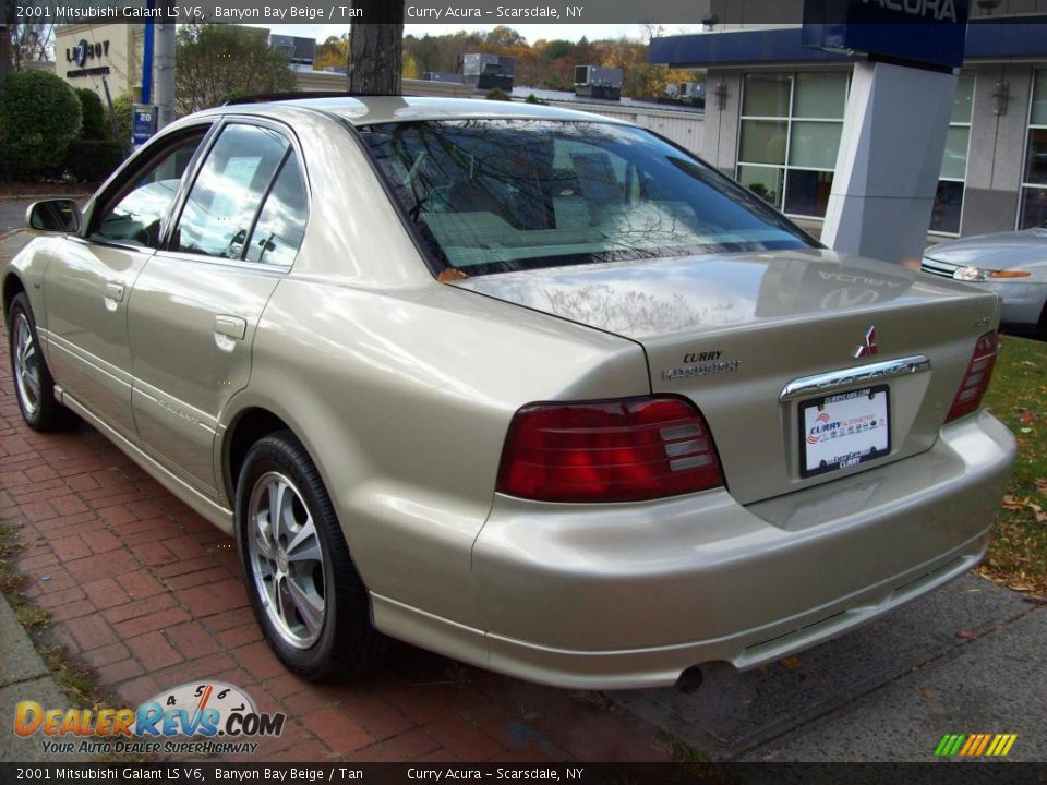 2001 Mitsubishi Galant LS V6 Banyon Bay Beige / Tan Photo #7