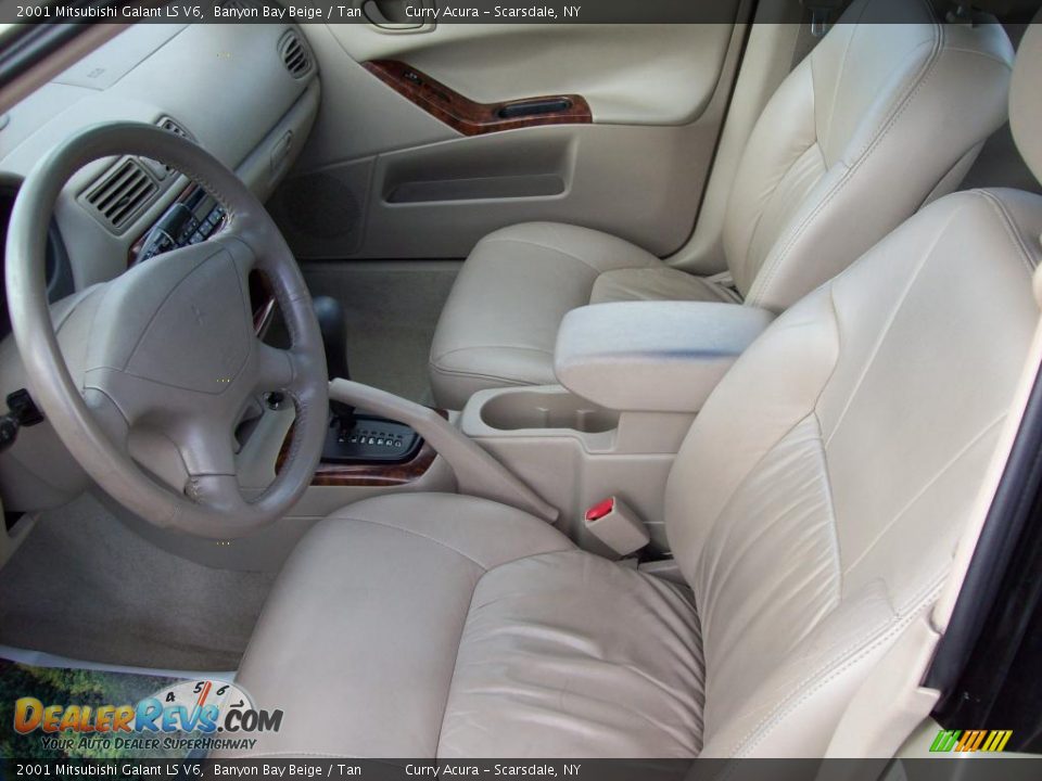 2001 Mitsubishi Galant LS V6 Banyon Bay Beige / Tan Photo #8