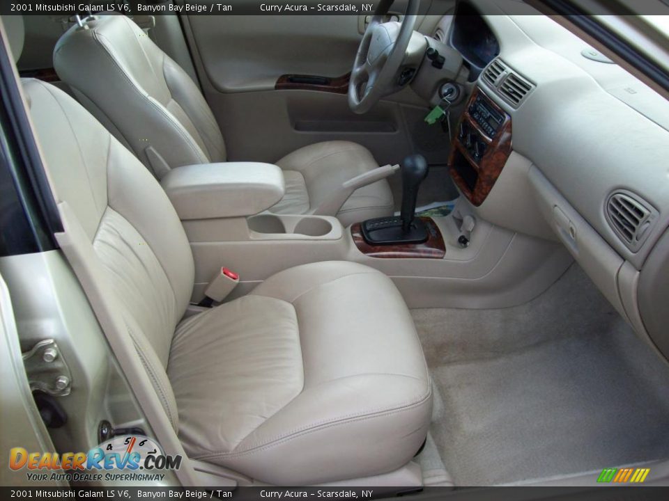 2001 Mitsubishi Galant LS V6 Banyon Bay Beige / Tan Photo #12