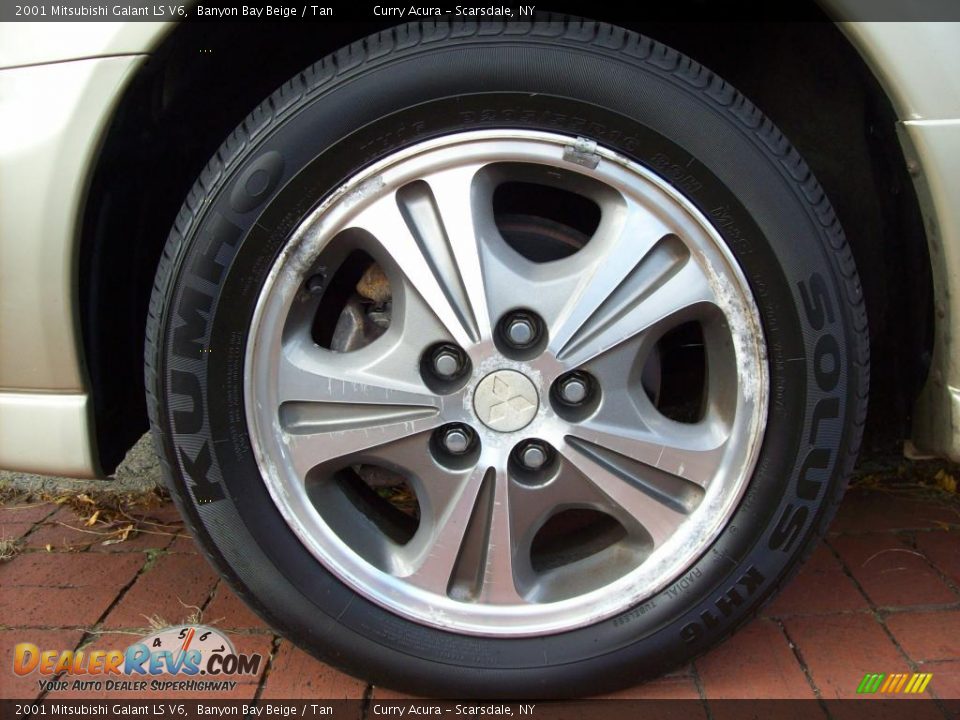 2001 Mitsubishi Galant LS V6 Banyon Bay Beige / Tan Photo #18
