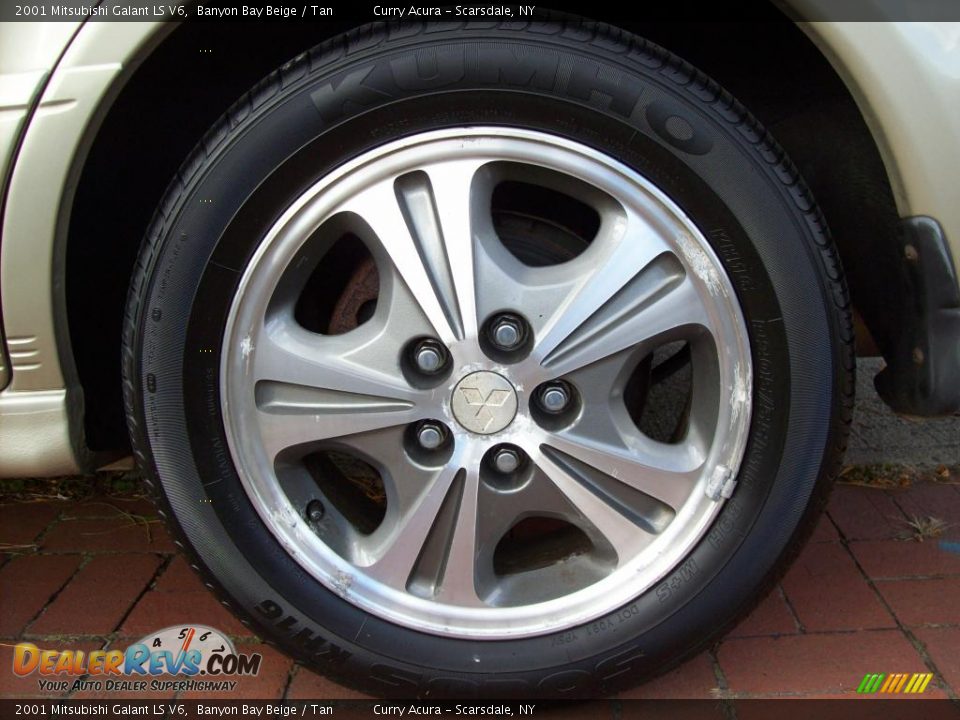 2001 Mitsubishi Galant LS V6 Banyon Bay Beige / Tan Photo #19