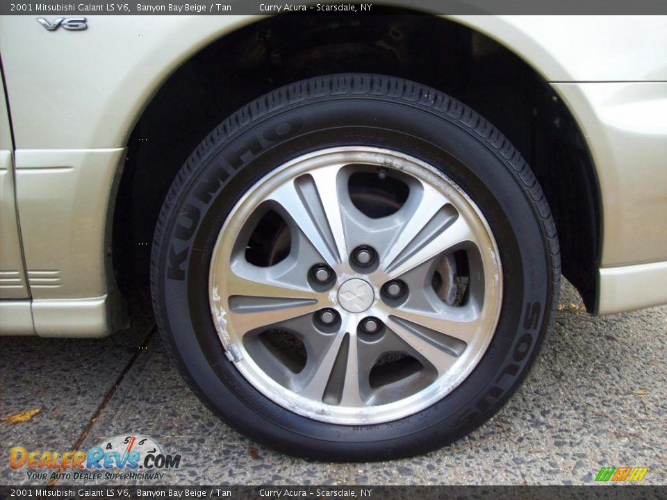2001 Mitsubishi Galant LS V6 Banyon Bay Beige / Tan Photo #21